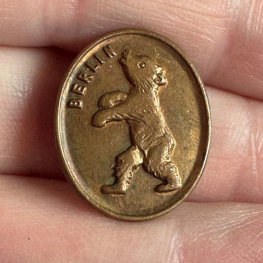 Vintage Antique? Berlin Bear Souvenir Tourist Lapel Pin