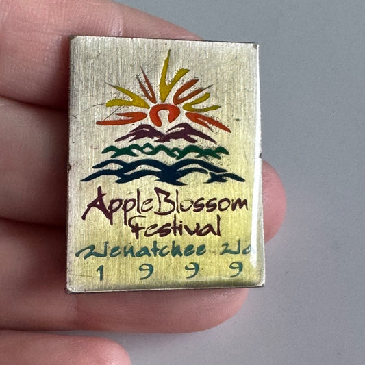 Vintage 1999 Wenatchee Washington WA Apple Blossom Festival Lapel Pin