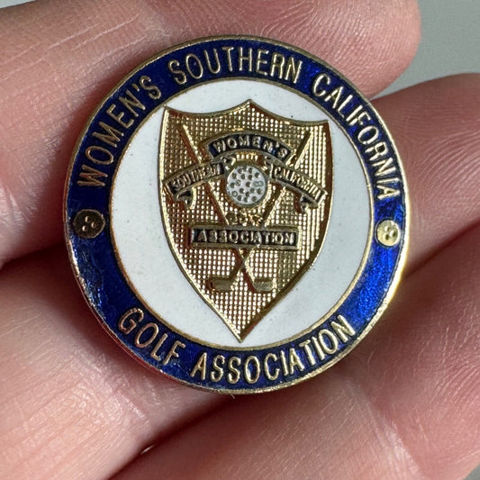 Vintage Women's Southern California Golf Association Lapel Pin 