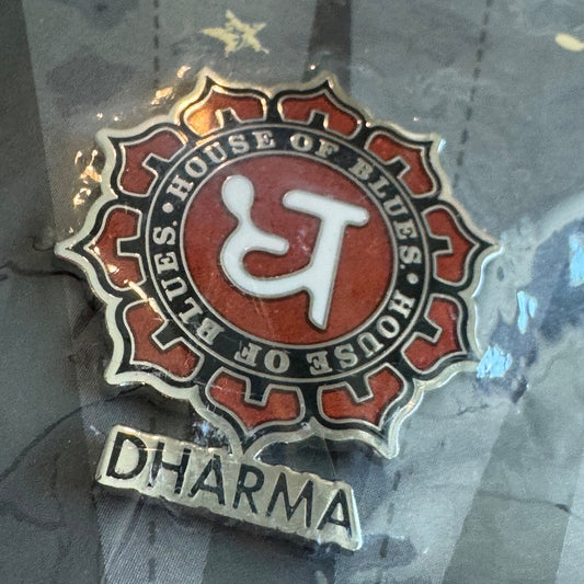 House of Blues Dharma Lapel Pin New on Card