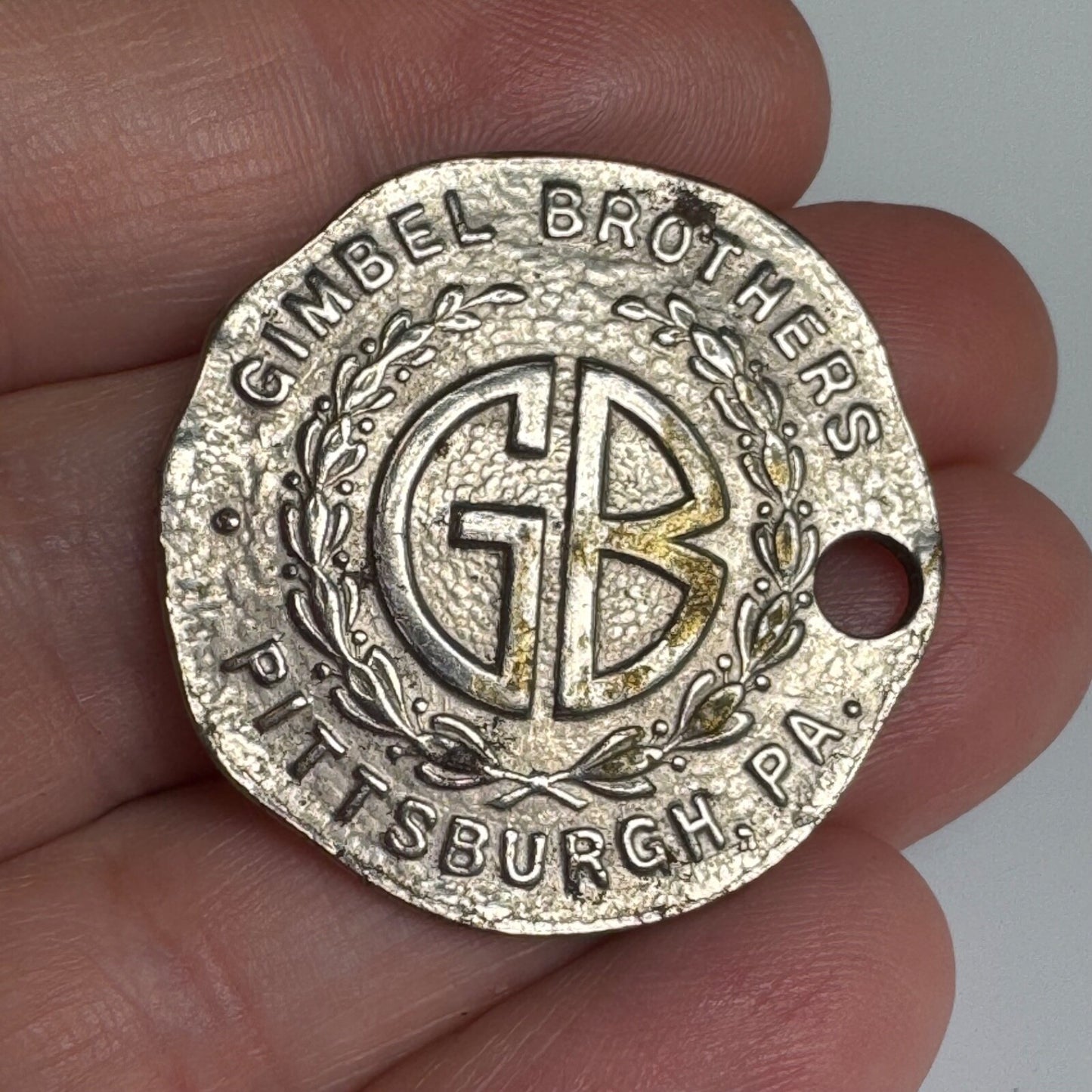 Vintage Gimbel Brothers Pittsburgh PA Charge Credit Coin Fob Token
