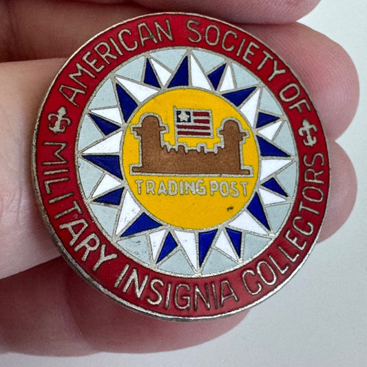 Vintage American Society of Military Insignia Collectors Lapel Pin 