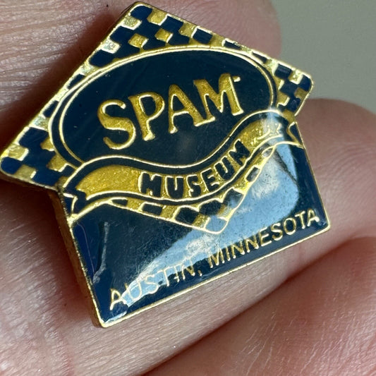 Vintage Spam Museum Austin Minnesota Lapel Pin Souvenir Tourist