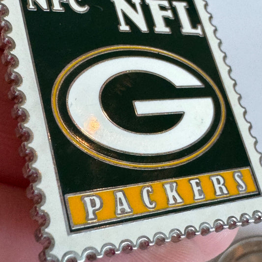 Vintage NFL Green Bay Packers NFC US Postage Stamp Lapel Pin 2006