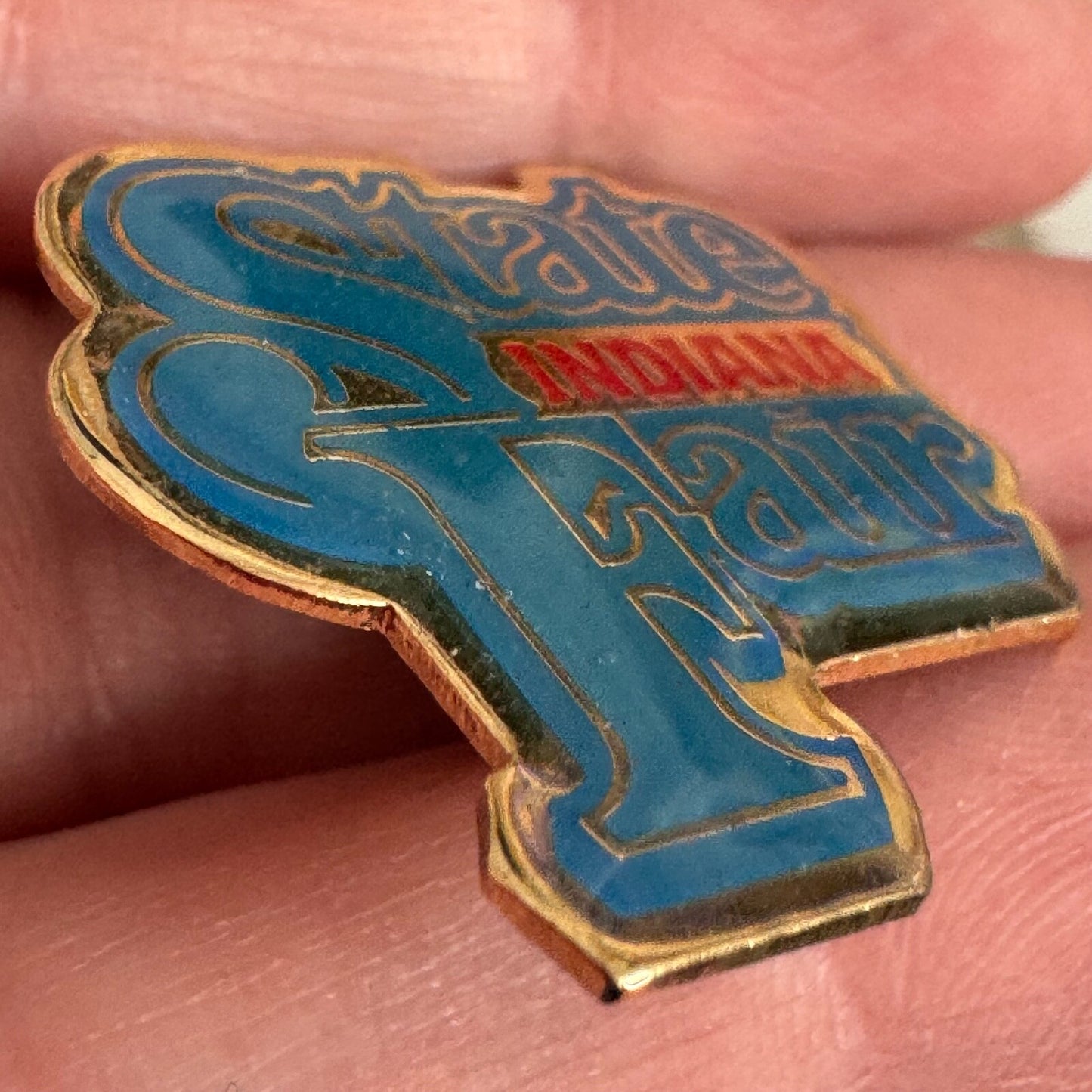 Vintage Indiana State Fair Logo Lapel Pin