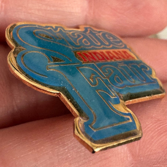 Vintage Indiana State Fair Logo Lapel Pin