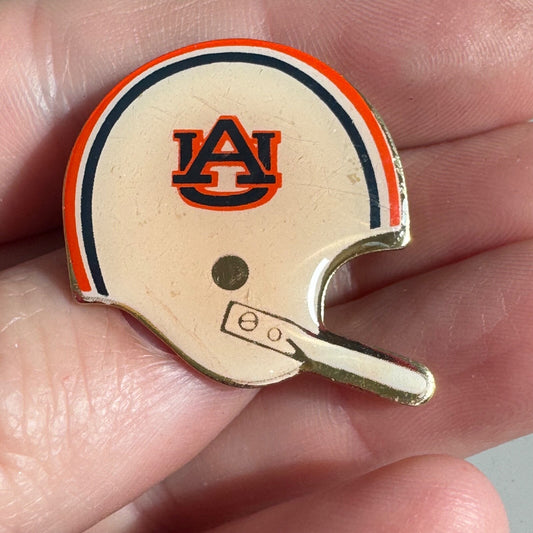 Vintage Auburn University Football Helmet AU Tigers Lapel Pin