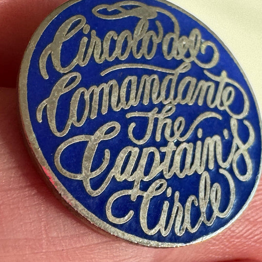 Vintage Circolo del Camandante The Captain's Circle Lapel Pin Princess Cruises