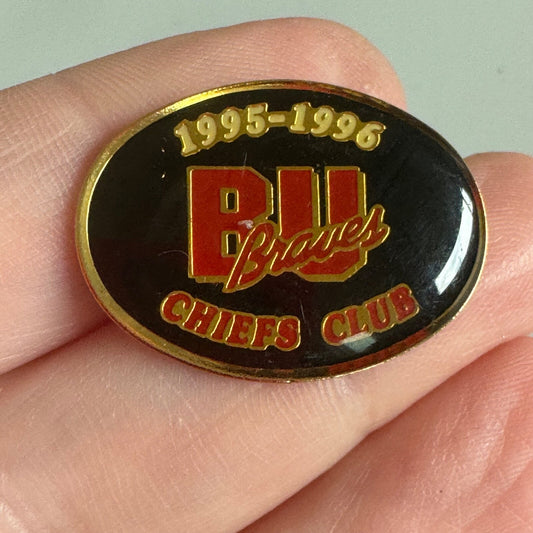 Bradley University Braves Chiefs Club 1995 96 Pin BU