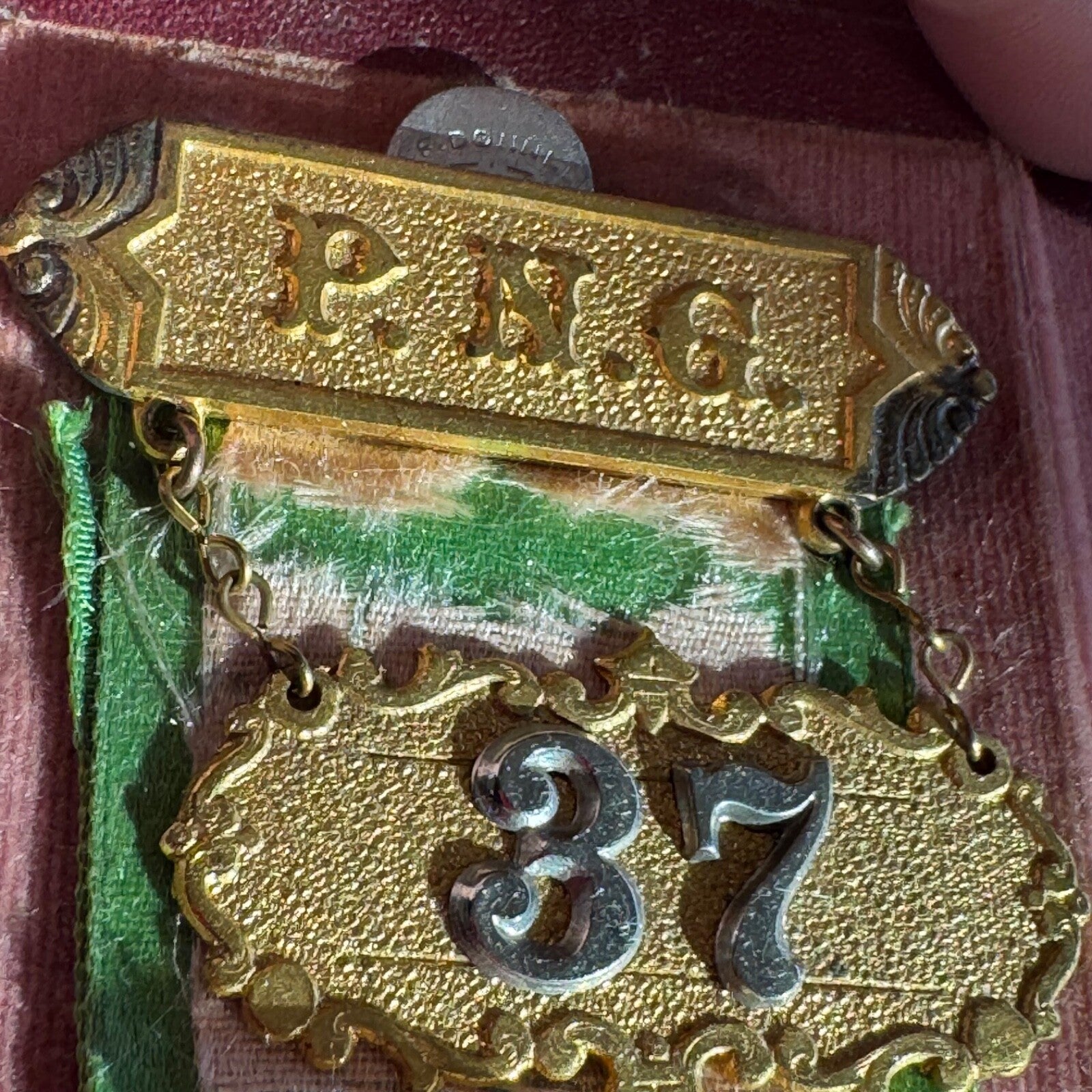 Daughters of REBEKAH IOWA ASSEMBLY MEDAL PAST NOBLE GRAND LODGE 37 Pin IOOF