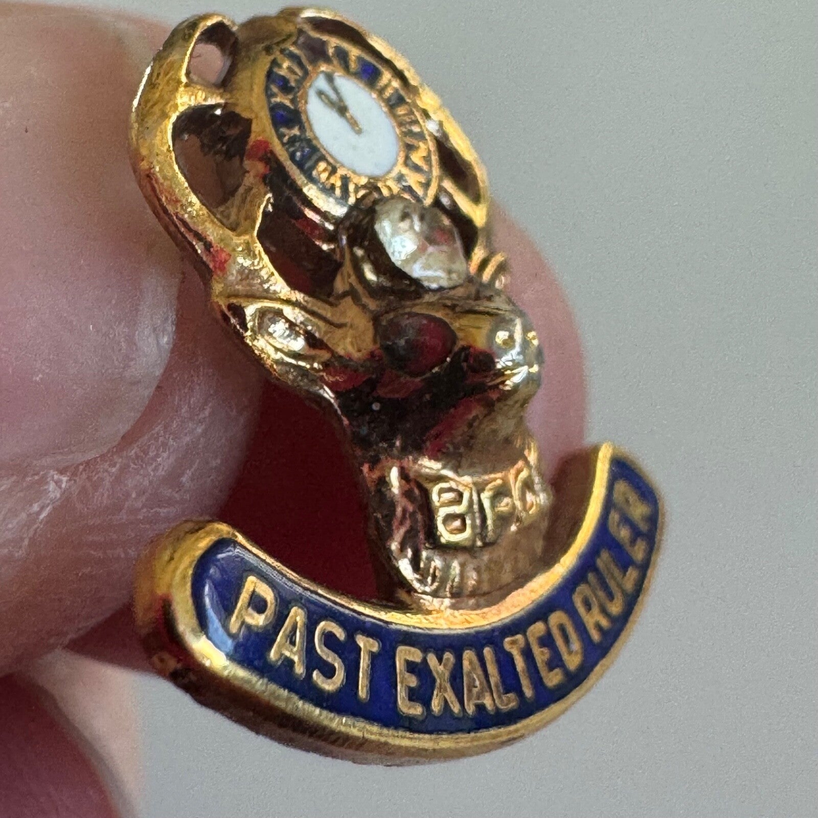 Vintage Past Exalted Ruler Elks Club Lapel Pin Tie Tack