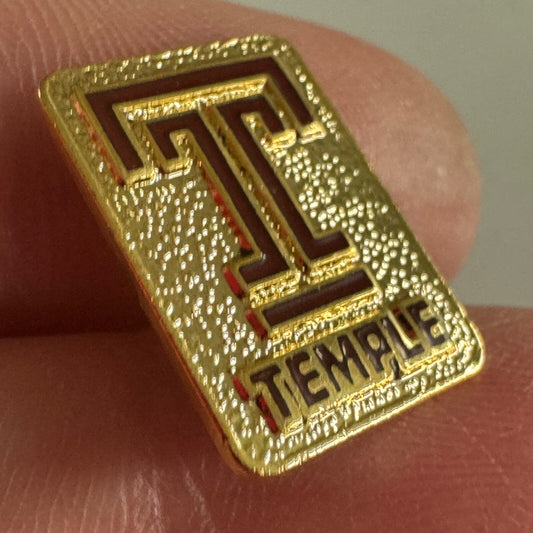 Vintage Temple University Owls Gold Tone Tie Tack Pin