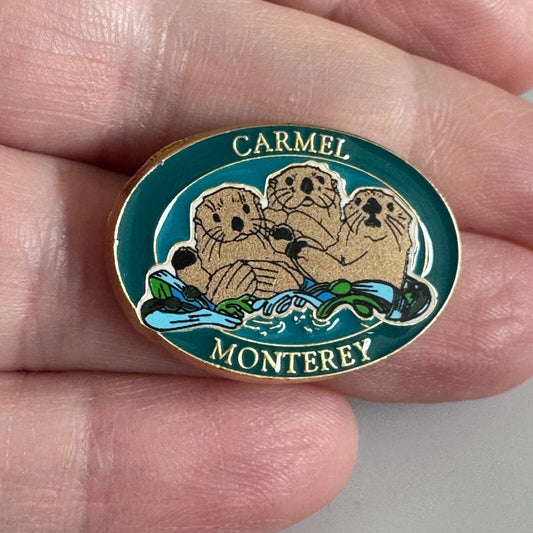 Carmel Monterey Sea Otters Lapel Pin – California, USA
