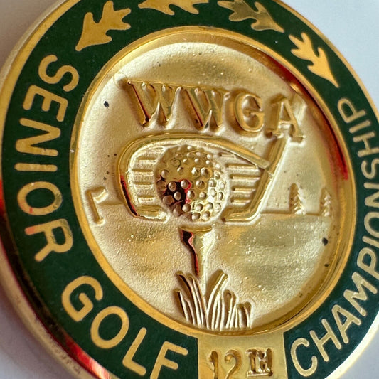 Vtg Women's Western Golf Association WWGA Senior Golf Championship 12th Pin