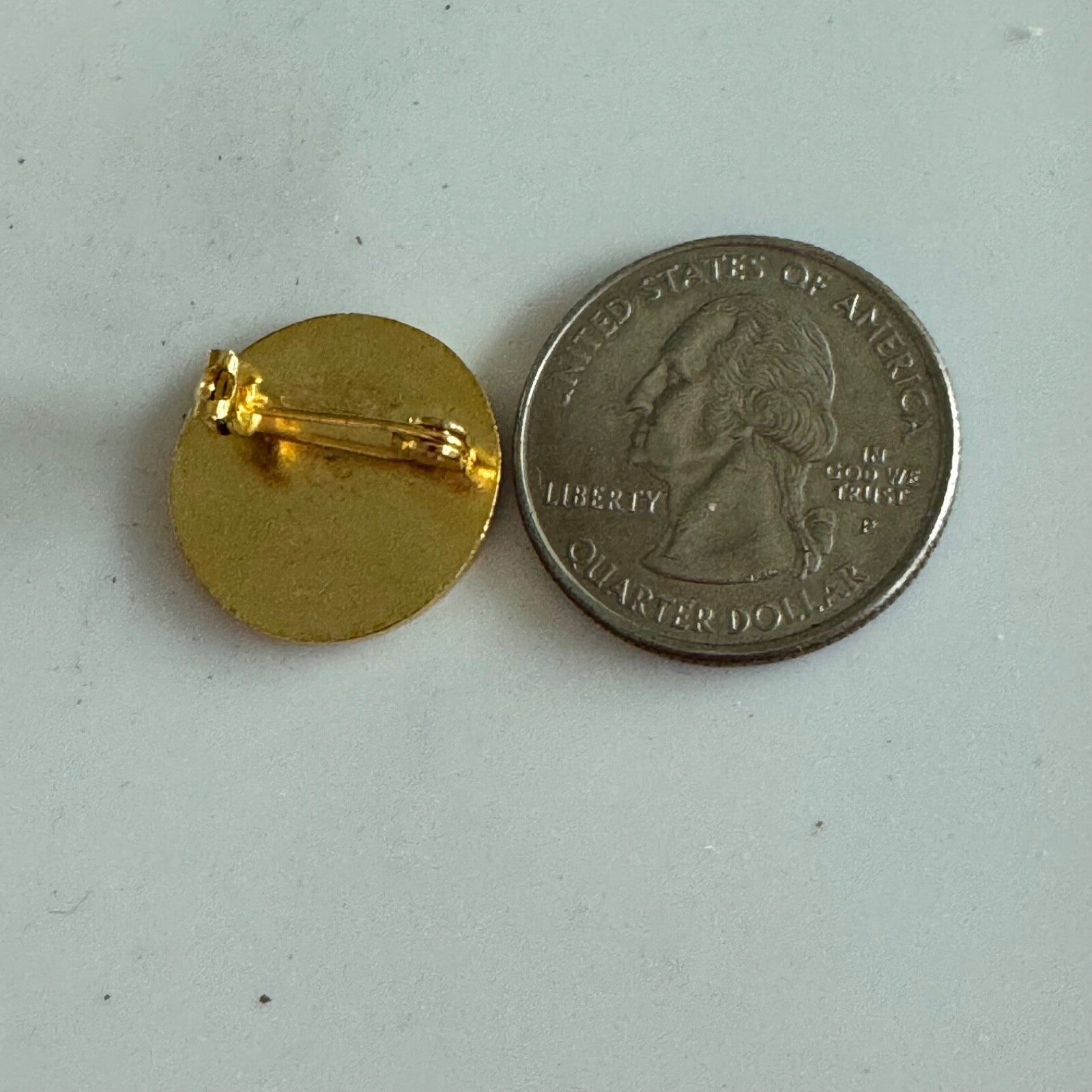 Vintage White Enamel Baseball Pin Gold Stitch Sports Collectible