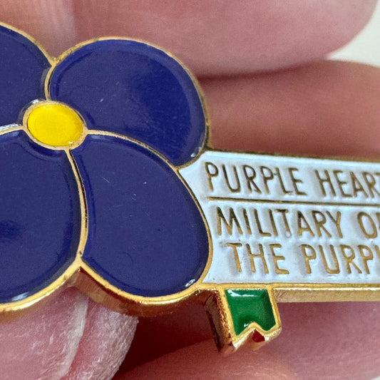 Purple Heart Viola Military Order of the Purple Heart Lapel Pin