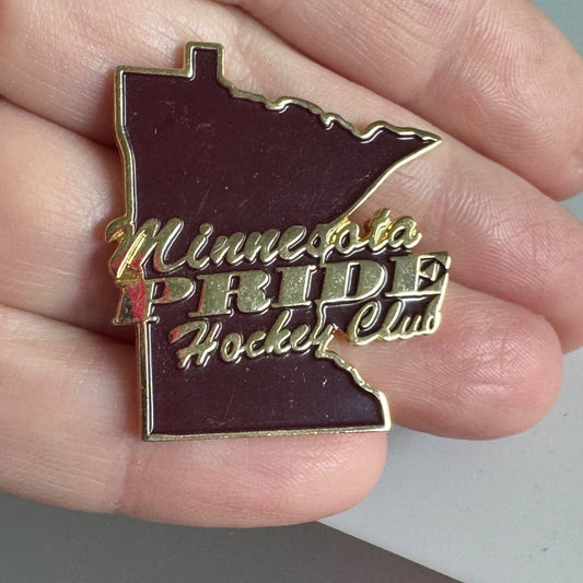 Minnesota Pride Hockey Club Pin – State Outline Design