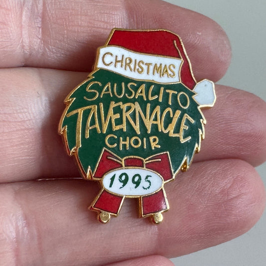 Vintage 1995 Sausalito Tavernacle Choir Christmas Lapel Pin