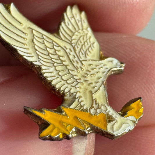 Vintage United States Air Force Academy Falcon Mascot Lapel Pin USAFA