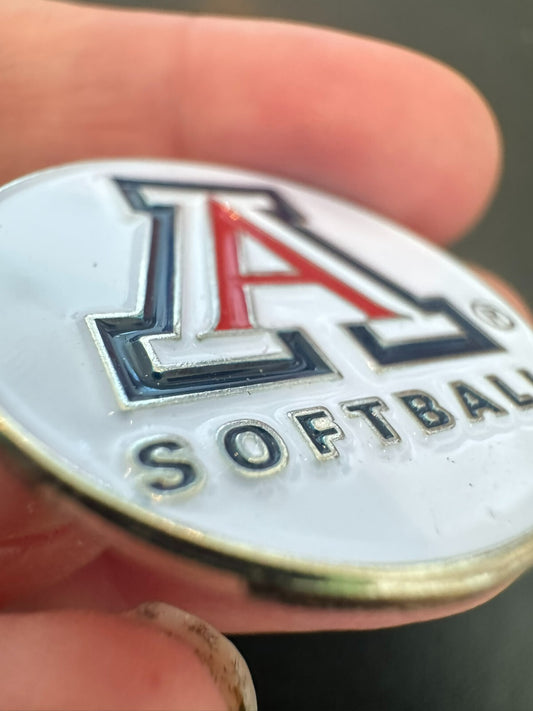 University of Arizona  Wildcats Softball Lapel Pin