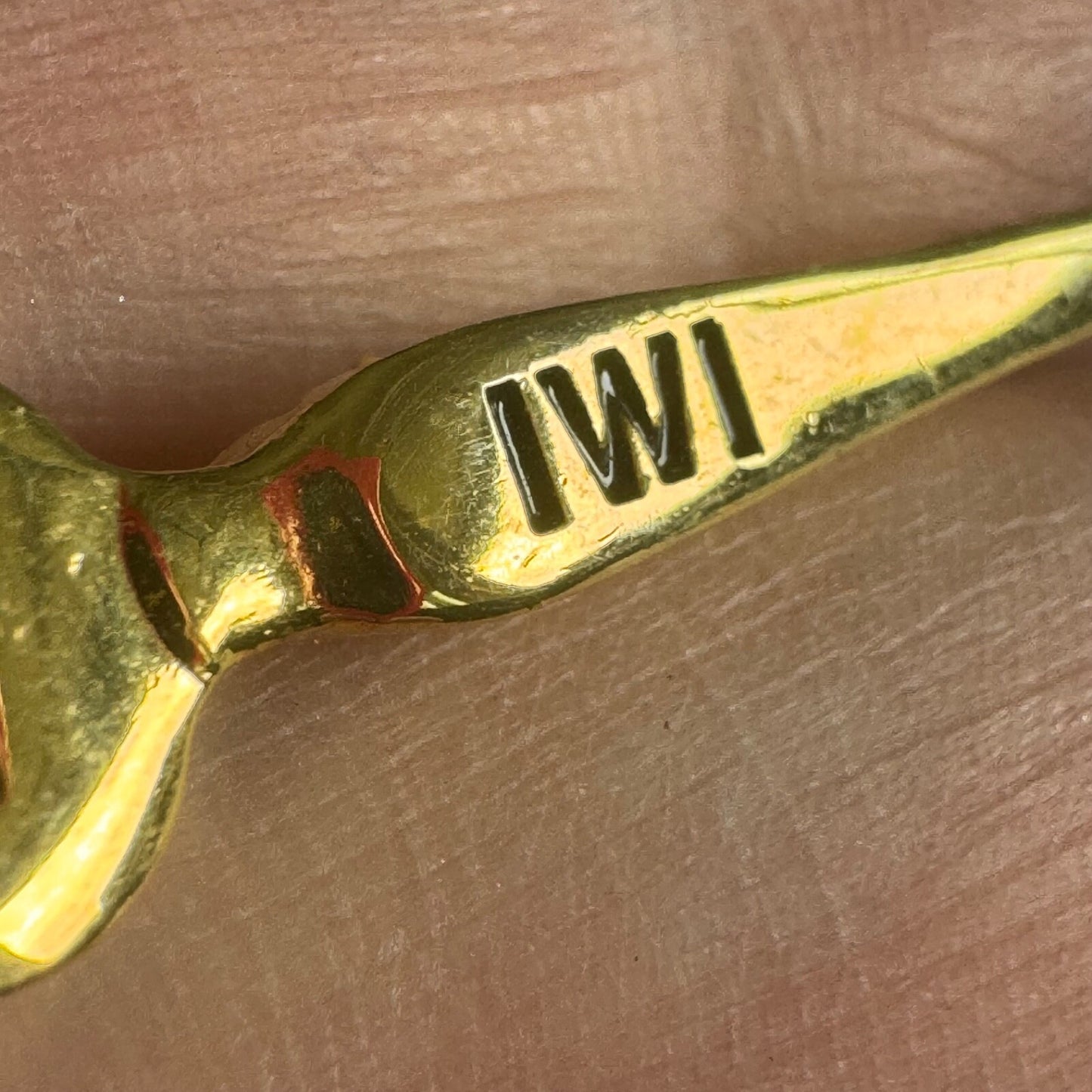 Vintage Iron Workers International Lapel Pin Wrench Union Gold Tone