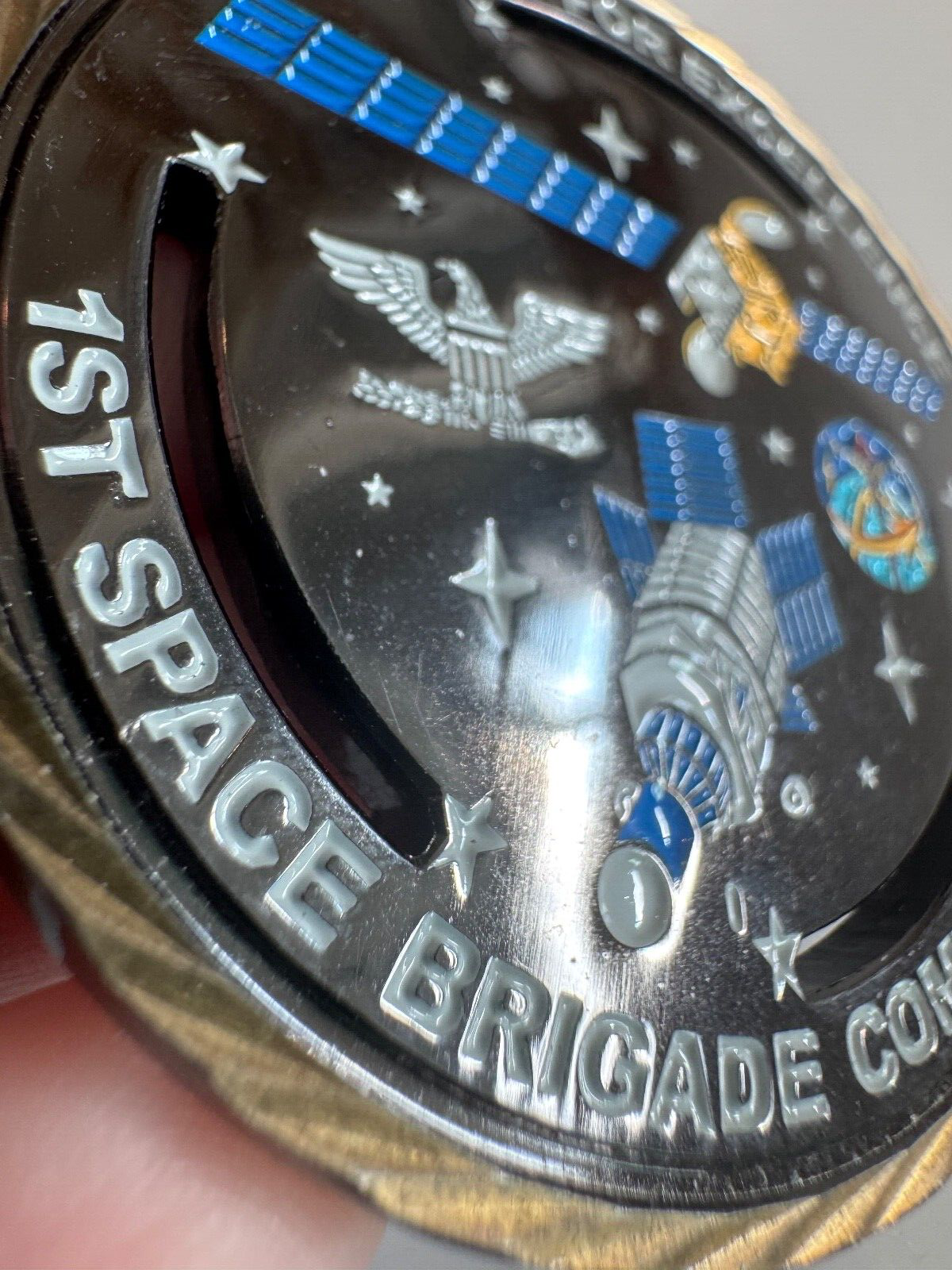 1st Space Brigade Challenge Coin Commander Award for Excellence