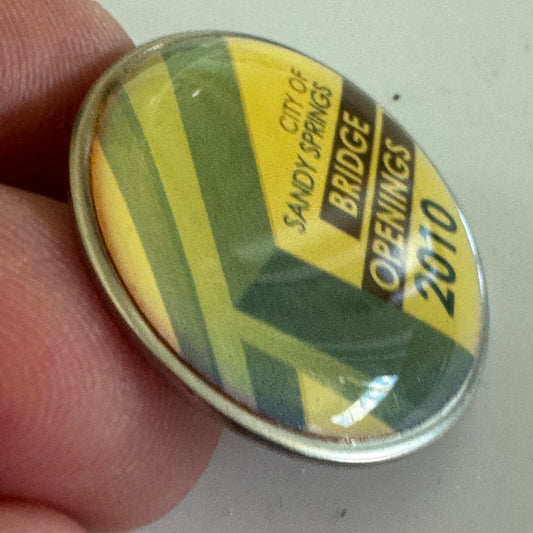 2010 City of Sandy Springs Bridge Openings Lapel Pin Georgia