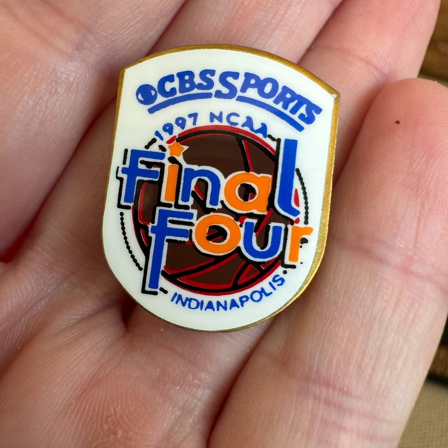 1997 CBS Sports NCAA Final Four Indianapolis Lapel Pin