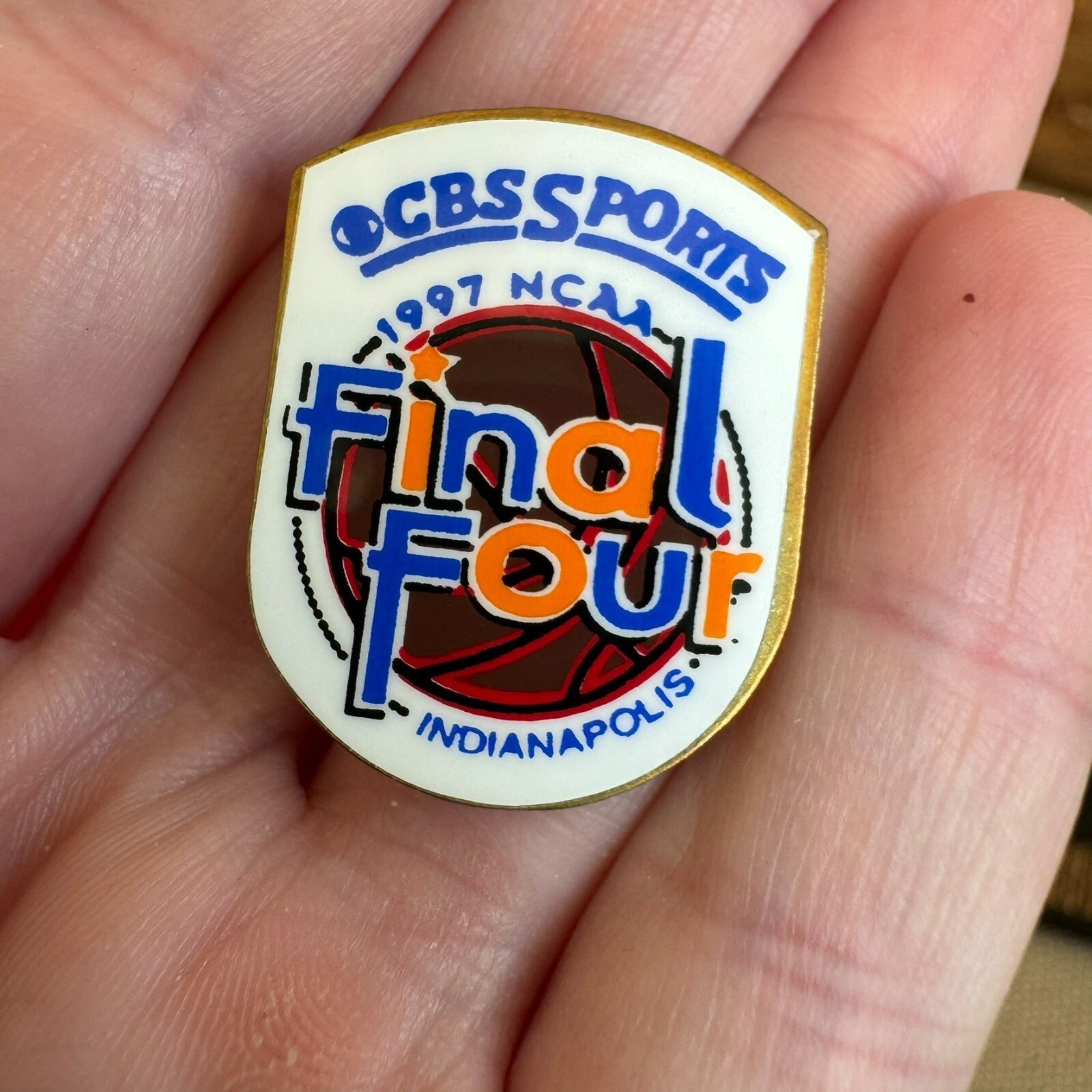 1997 CBS Sports NCAA Final Four Indianapolis Lapel Pin