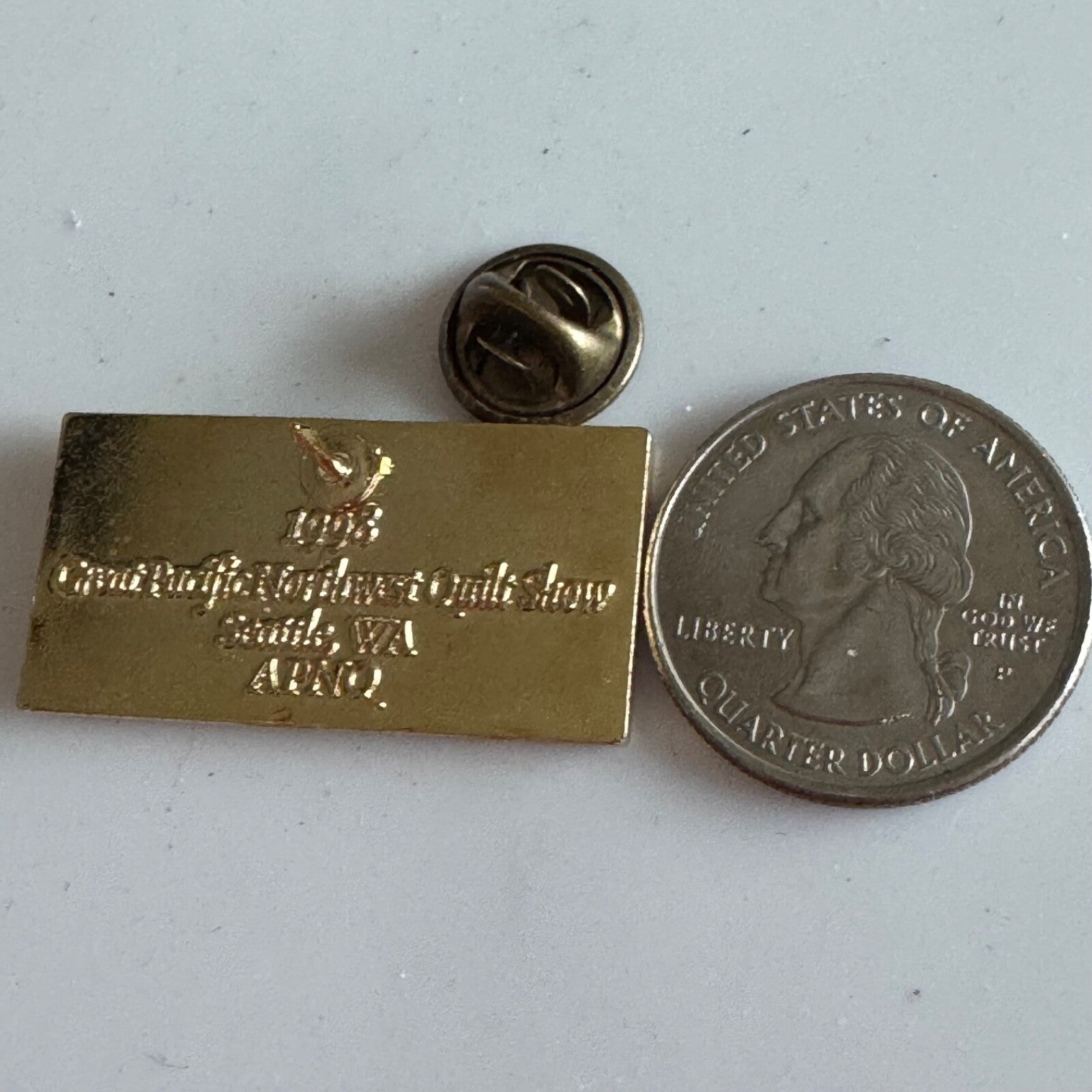 Vintage Great Pacific Northwest Quilt Show Enamel Pin