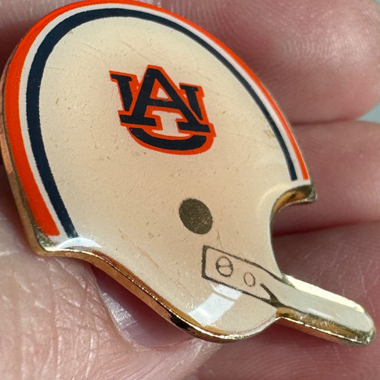 Vintage Auburn University Football Helmet AU Tigers Lapel Pin