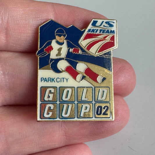 Vitnage Park City US Ski Team Gold Cup 2002 Collectible Pin Utah