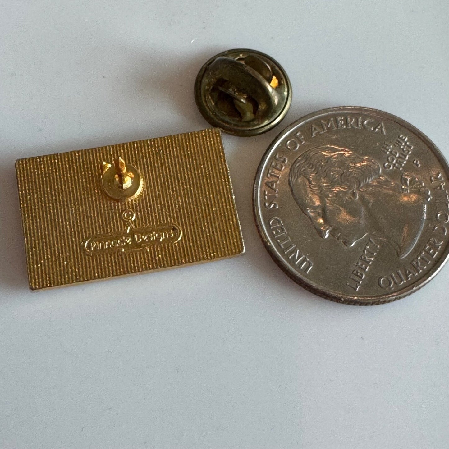 Vintage Arizona Flag Enamel Lapel Pin Very Nice!