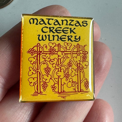 Vintage Matanzas Creek Winery Lapel Pin 