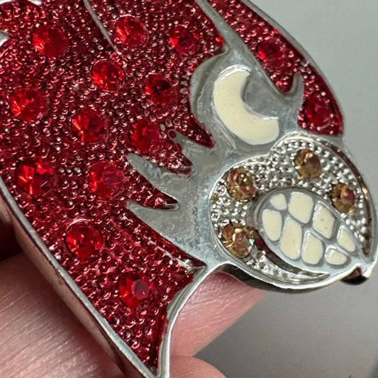 University of Louisville Cardinals Rhinestone Mascot Brooch Pendant Lapel Pin