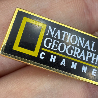 Vintage National Geographic Channel Logo Lapel Pin RARE