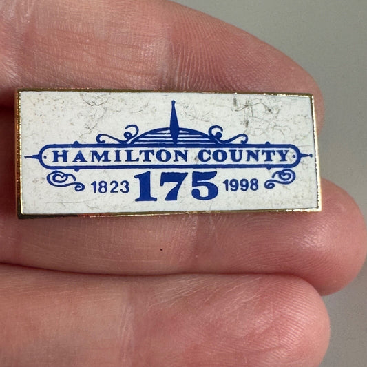 Hamilton County Indiana 175th Anniversary 1823–1998 Commemorative Pin