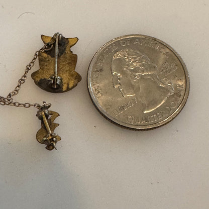 E High School 1943 Lapel Pin Eagle Lamp of Knowledge Graduate