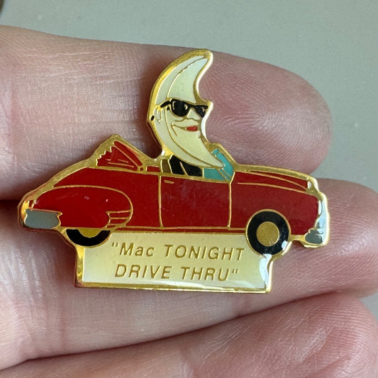 Mac Tonight Drive Thru McDonalds Moon Lapel Pin