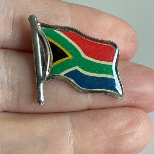 South Africa Flag Pin – Waving Enamel Lapel Badge