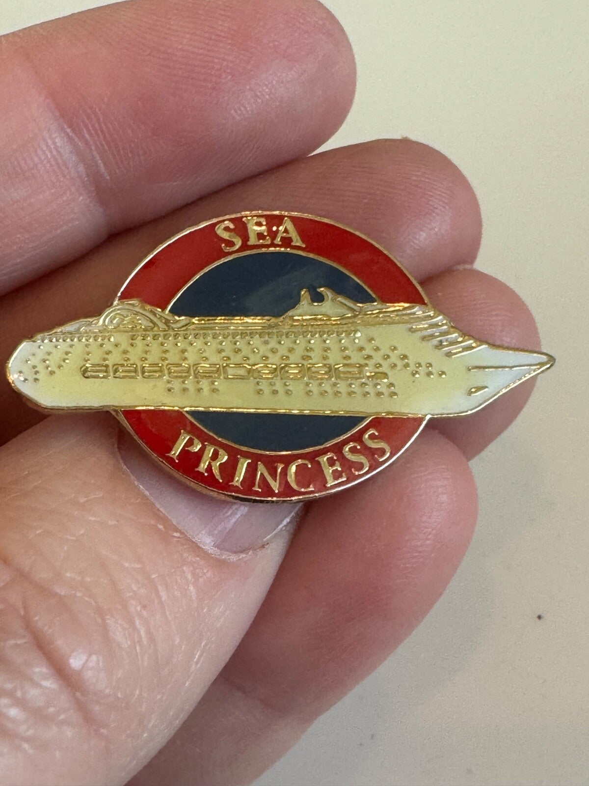 Vintage Sea Princess Cruise Ship Lapel Pin Cruises