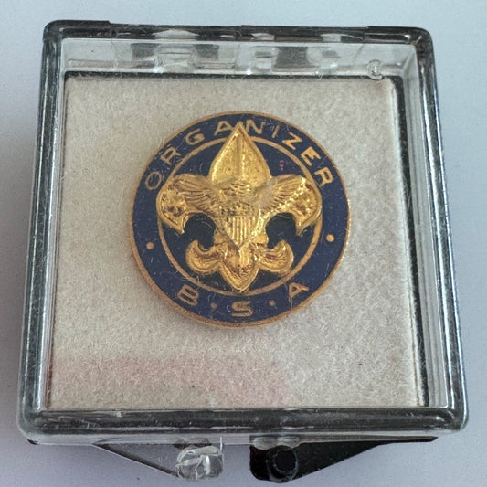 Vintage Boy Scouts of America B.S.A. Organizer Lapel Pin NOS New in Box