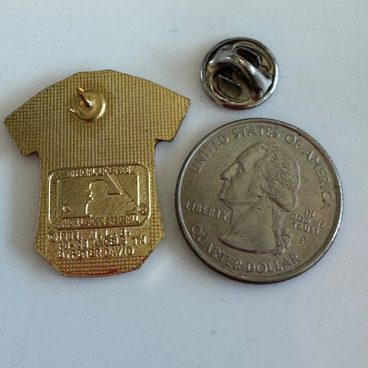 1985 California Anaheim Los Angeles Angels Jersey MLB Peter David Lapel Pin