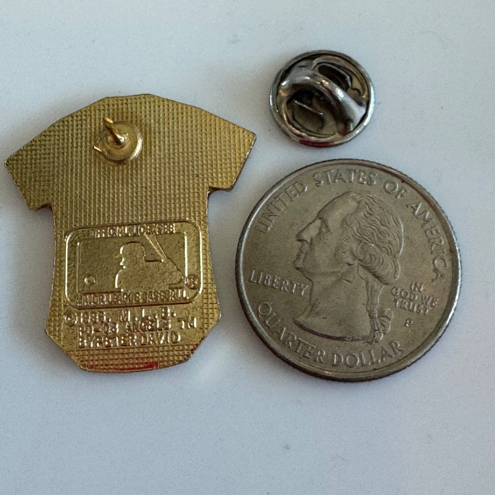 1985 California Anaheim Los Angeles Angels Jersey MLB Peter David Lapel Pin