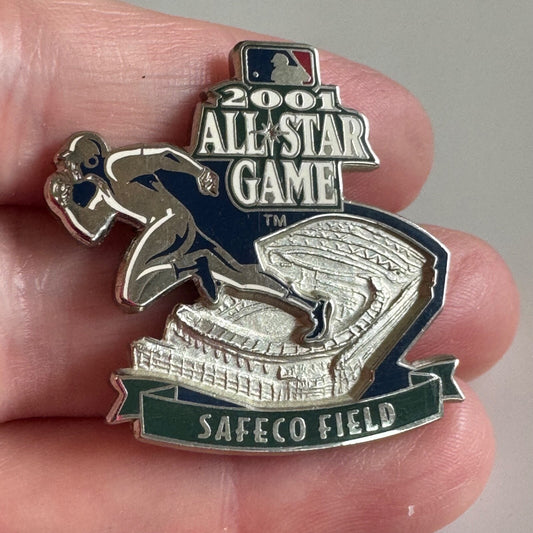 Vintage 2001 MLB All Star Game Safeco Field Lapel Pin Baseball