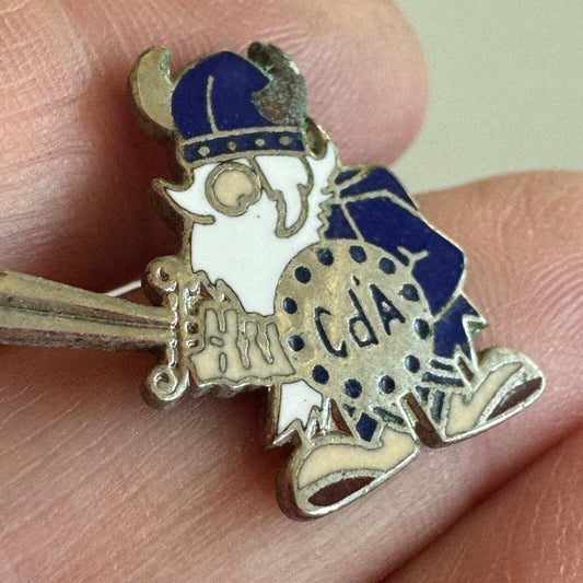 Vintage Coeur D'Alene High School Vikings Lapel Pin Idaho