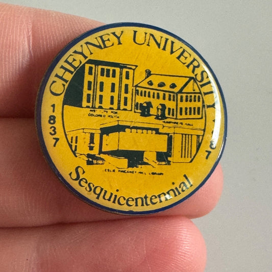 Cheney University Wolves Sesquicentennial 1987 Vintage Pin RARE