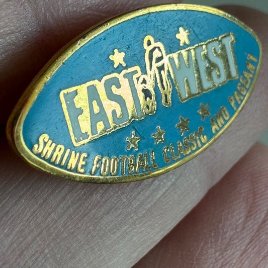 Vintage East West Shrine Football Classic and Pageant Lapel Pin College Bowl