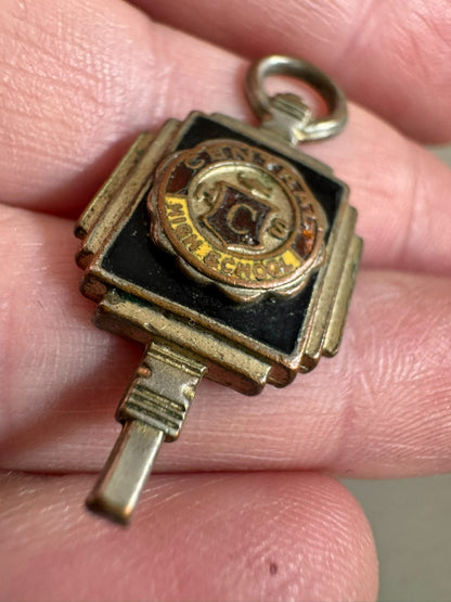 Vintage Central High School Charm Key Pendant Evansville Indiana Bears