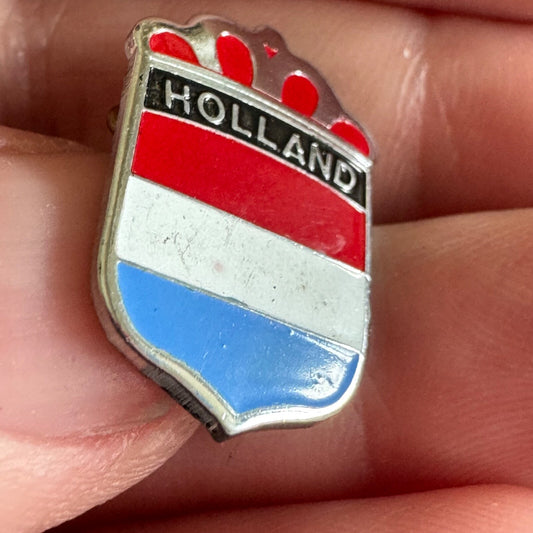 Vintage Holland Souvenir Tourist Lapel Pin Flag Themed